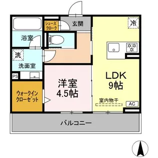 D-avance 花中Ⅰ【2階】の間取り