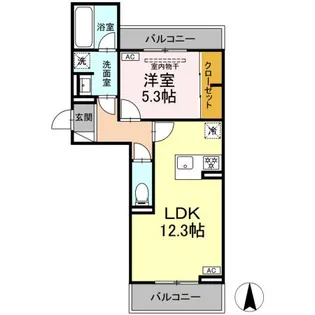 D-avance 花中Ⅰ【3階】の間取り
