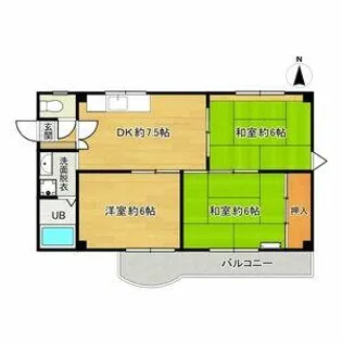 ジョリメゾン【305号室】の間取り