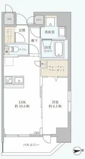 K-NEXT・南森町【6階】の間取り