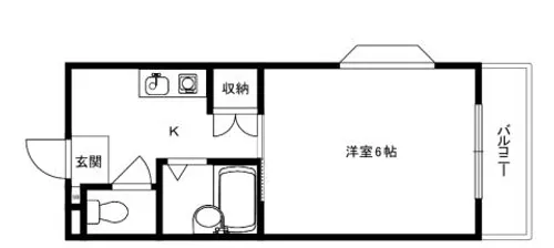 エンジェリ寿【405号室】の間取り