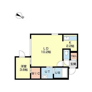 プログレス元町Ⅱ【202号室】の間取り