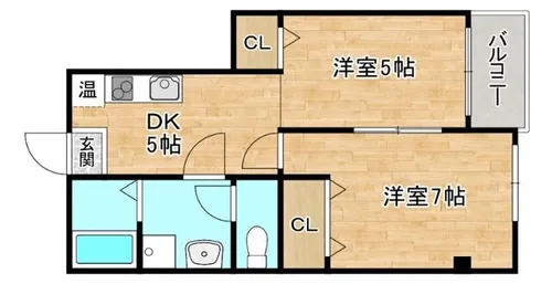 ディーセントⅡ【2階】の間取り