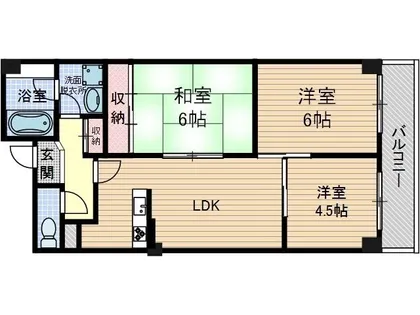 パークサイドマンション【1階】の間取り