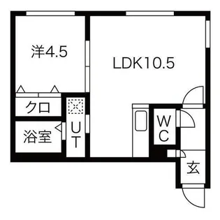 PeersonS7W10【2階】の間取り