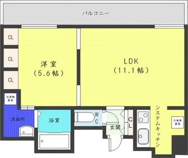 ラフィネタワー札幌南3条【22階】の間取り