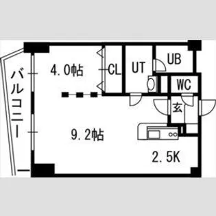 グランカーサ永山公園通 west【7階】の間取り