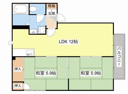 コーポ・アルバ【0201号室】の間取り