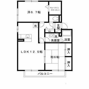 コンフォート春日【203号室】の間取り
