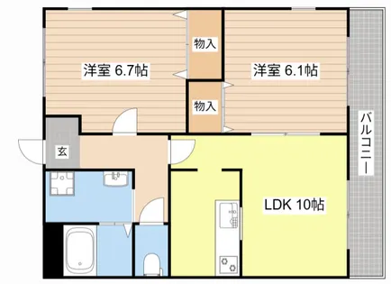 バローゼ8【101号室】の間取り