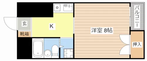 ハイネスマグノリア【307号室】の間取り