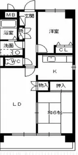 スカイアークビル【11階】の間取り