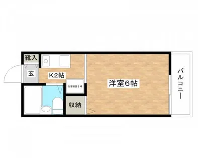 タウンコート城西【203号室】の間取り