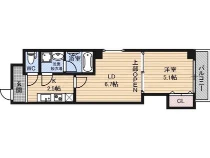 inizio大今里【3階】の間取り
