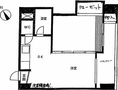 中の島リバーサイドマンション【4階】の間取り