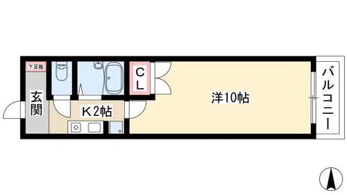 GRANDY太閤【5C号室】の間取り