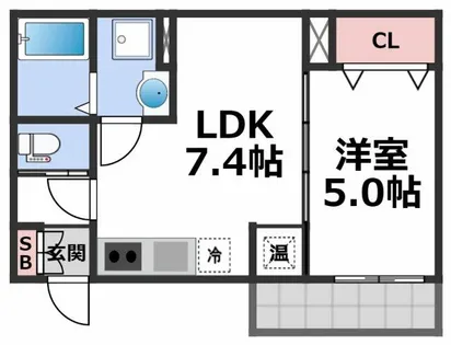 ACT布施【2階】の間取り