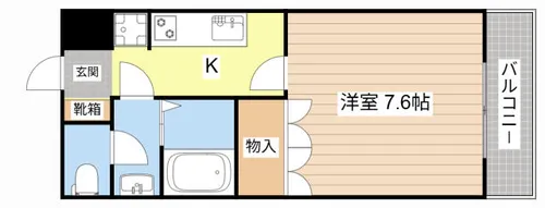 シャトーグリーンⅡ【216号室】の間取り