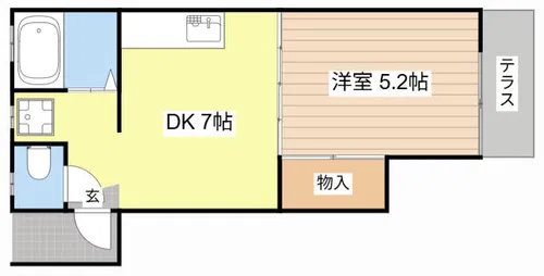 サンクリエート西村【5C号室】の間取り