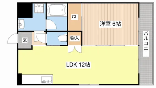 フラワー5番館【1階】の間取り