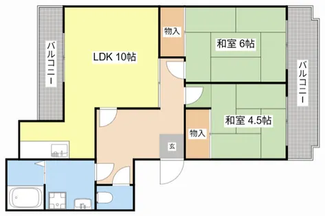 マンション平津【301号室】の間取り