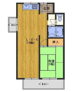 松下ハイム【3階】の間取り