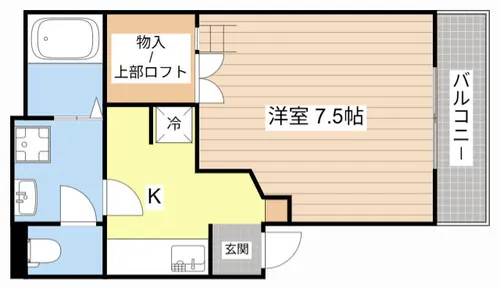 ピュアクリスタル1【201号室】の間取り