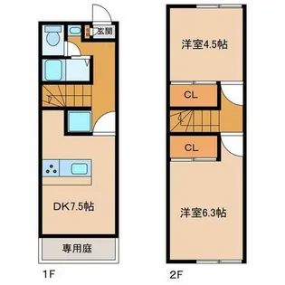 OA FLAT飯田【108号室】の間取り
