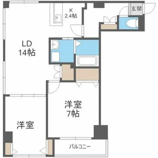 レゾ札幌【706号室】の間取り