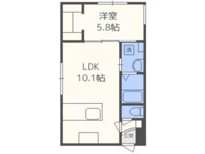 レブニーズ ザ・レジデンス二十四軒ファースト【2階】の間取り