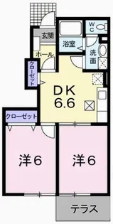 セイントチヒロ B【1階】の間取り