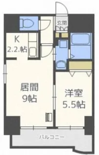 ティアラ資生館【9階】の間取り
