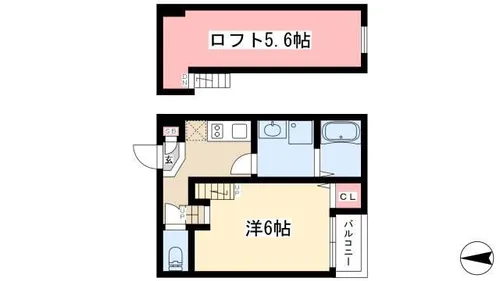 Cupre OSONE【203号室】の間取り