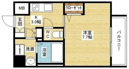 La Douceur江坂Ⅱ【3階】の間取り