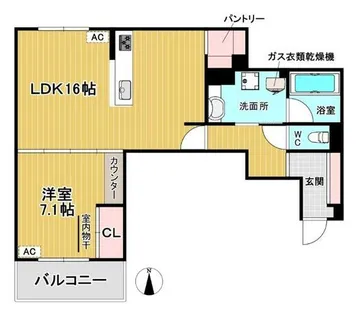 Daiwa City Nakasakurazuka【1階】の間取り