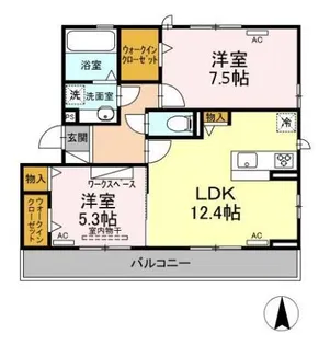 ルミエール【2階】の間取り