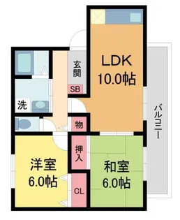 イーストハウス【102号室】の間取り