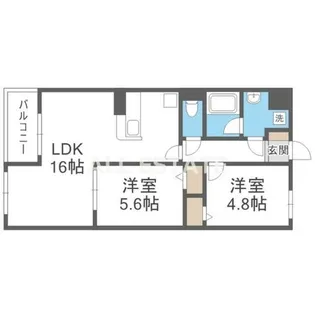 SOUTH COAT(サウスコート)【1階】の間取り