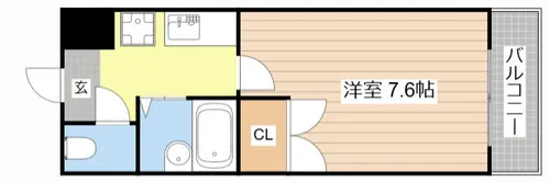 ピーチハイム福井Ⅱ【208号室】の間取り