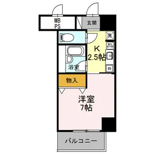 サンタウン竹鼻 A【322号室】の間取り