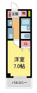 エスポワール西宮【210号室】の間取り