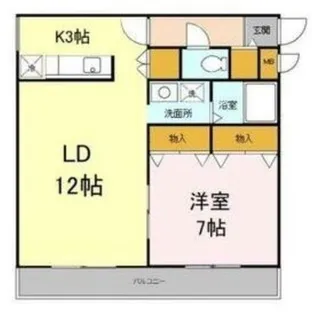 シャトーN43【3階】の間取り