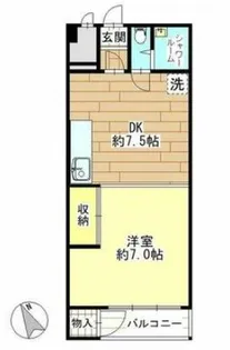 シャトウ富士【4階】の間取り