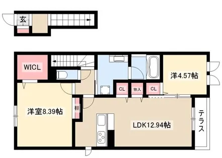 常若荘【202号室】の間取り