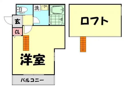 ソレイユ貝塚【2階】の間取り