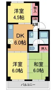 ユーミーハイツ【2階】の間取り