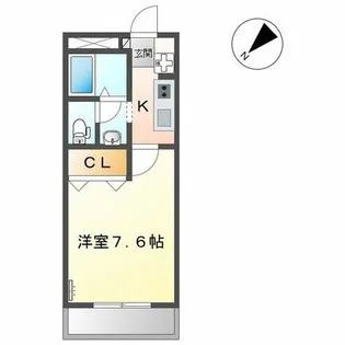 コーポ廻間【2階】の間取り