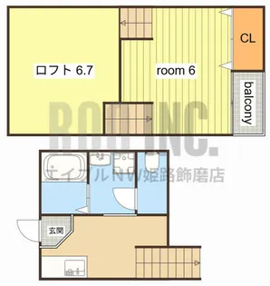 THE CITY姫路獨協大学前【201号室】の間取り