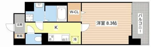 AXIA草津 DC【307号室】の間取り
