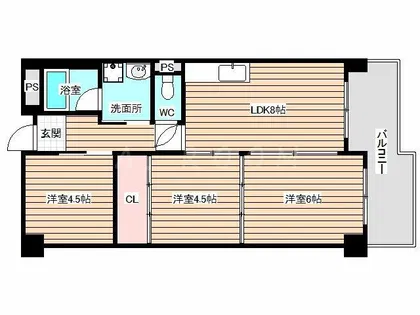 パレット【4階】の間取り